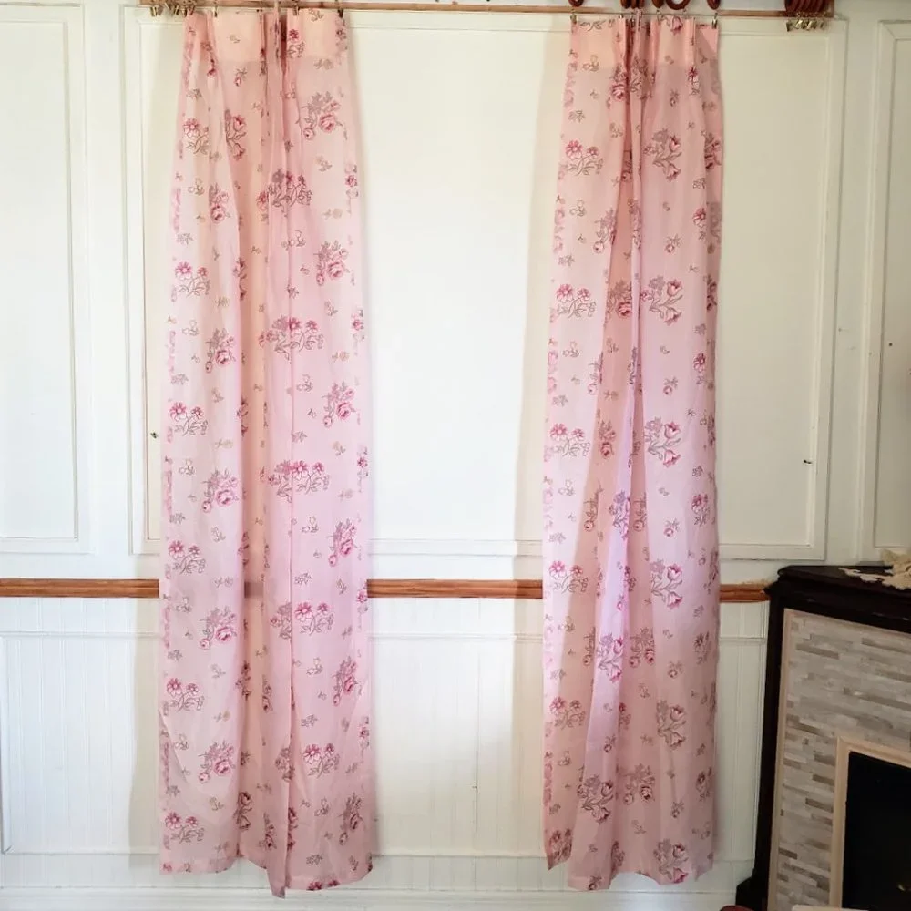 Vintage curtain panels